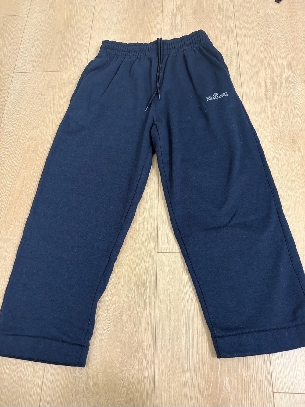 Spalding Kids Navy Jogger Sweatpants with Drawstring
